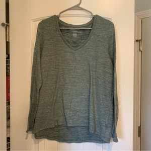 American Eagle Soft & Sexy Plush Long Sleeve Green Shirt